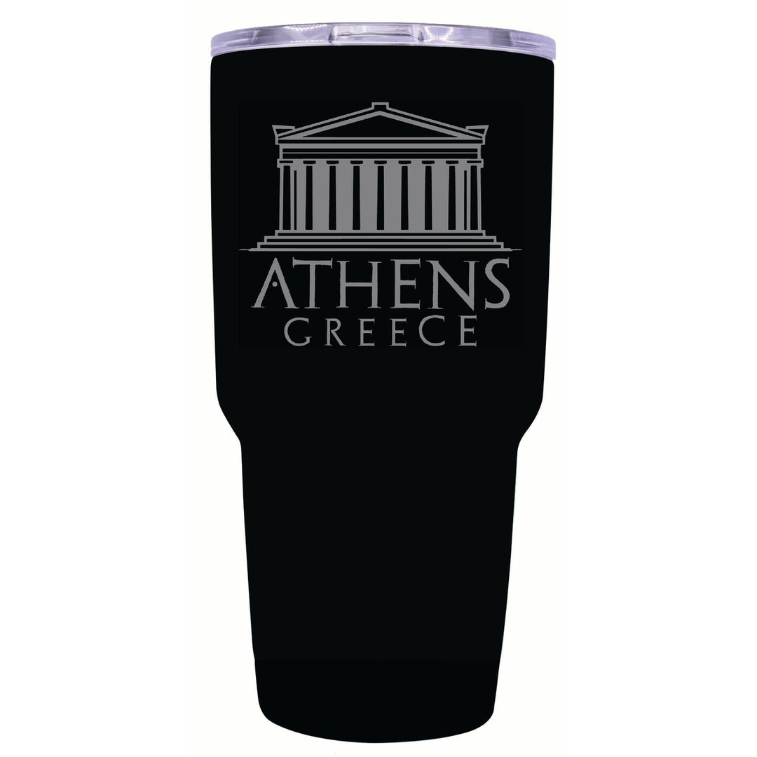 Athens Greece Souvenir 24 oz Engraved Insulated Stainless Steel Tumbler Image 1