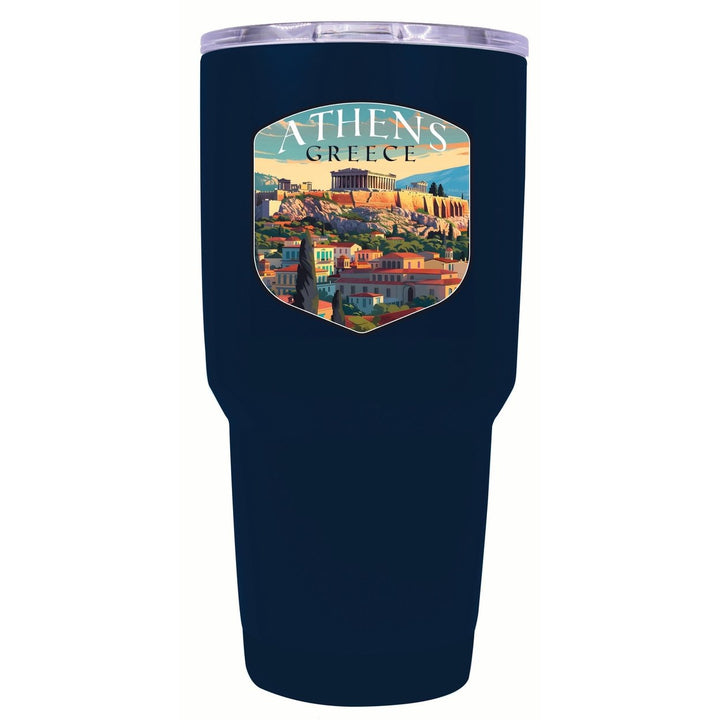 Athens Greece Acropolis Cityscape Design Souvenir 24 oz Insulated Stainless Steel Tumbler Image 7