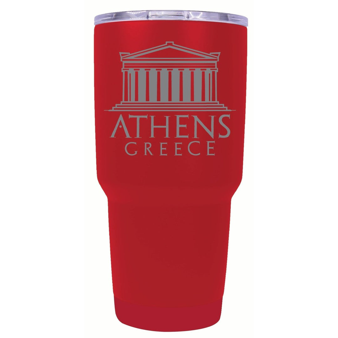 Athens Greece Souvenir 24 oz Engraved Insulated Stainless Steel Tumbler Image 1