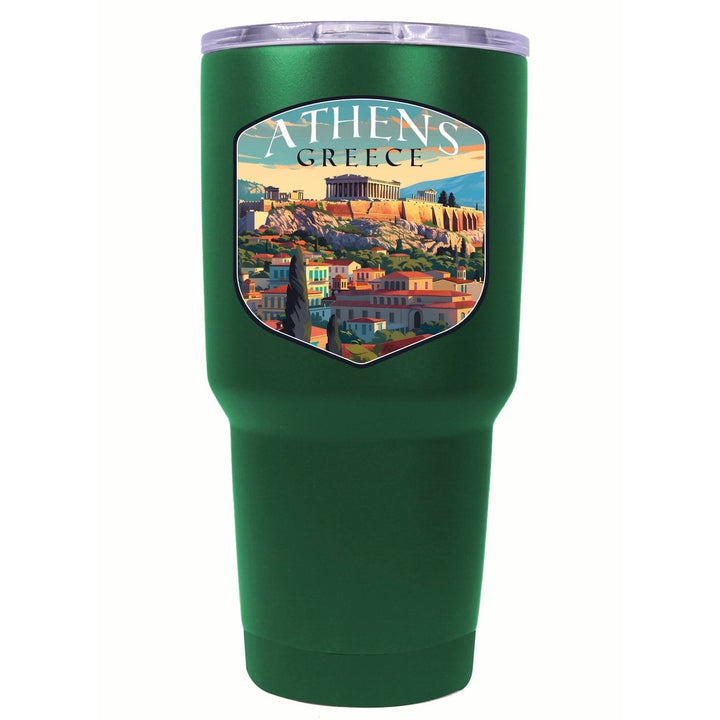 Athens Greece Acropolis Cityscape Design Souvenir 24 oz Insulated Stainless Steel Tumbler Image 1