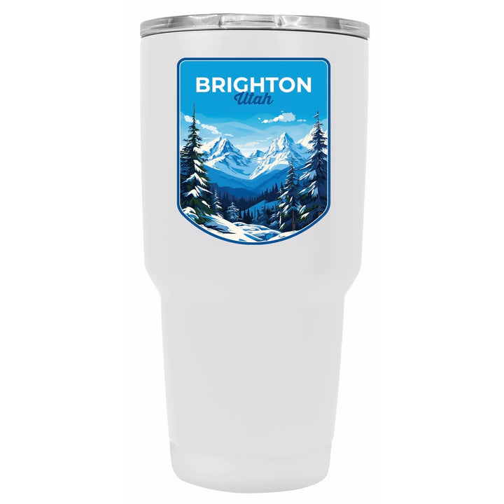 Brighton Utah Ski Resort Mountain Design Souvenir 24 oz Insulated Stainless Steel Tumbler Image 3