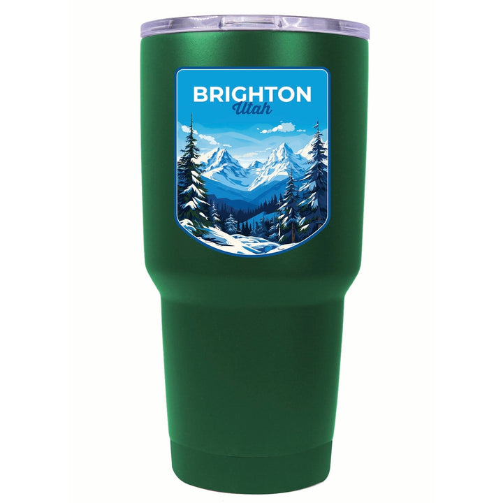 Brighton Utah Ski Resort Mountain Design Souvenir 24 oz Insulated Stainless Steel Tumbler Image 4