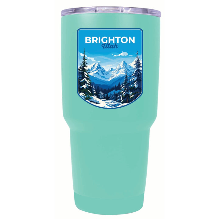 Brighton Utah Ski Resort Mountain Design Souvenir 24 oz Insulated Stainless Steel Tumbler Image 8