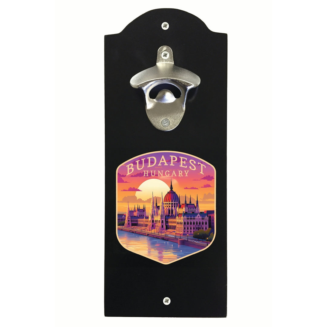 Budapest Hungary Parliament Building Design Souvenir Wall mounted bottle opener Image 2