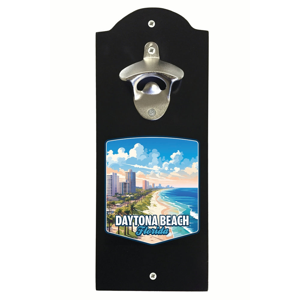 Daytona Beach Florida Ocean Shoreline Design Souvenir Wall mounted bottle opener Image 2