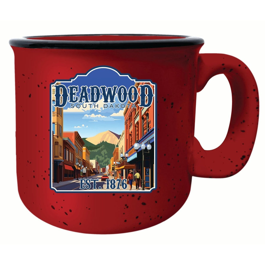 Deadwood South Dakota Wild West Design Souvenir 16 oz Ceramic camping mug Image 1