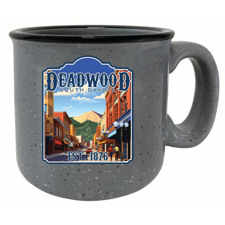 Deadwood South Dakota Wild West Design Souvenir 16 oz Ceramic camping mug Image 2