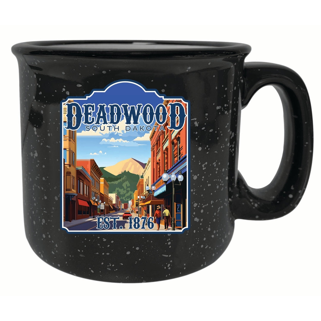 Deadwood South Dakota Wild West Design Souvenir 16 oz Ceramic camping mug Image 3