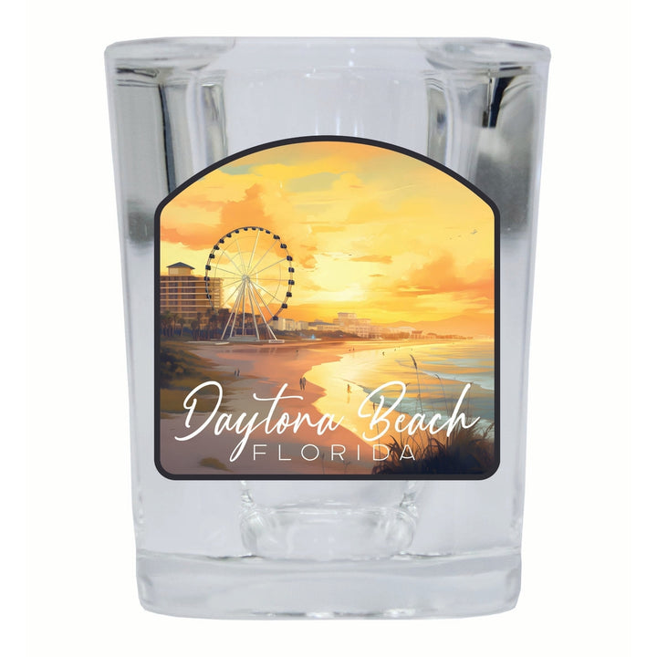 Daytona Beach Florida Boardwalk Ferris Wheel Design Souvenir 2 Ounce Shot Glass Square Image 4