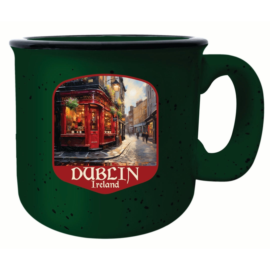 Dublin Ireland Red Pub Design Souvenir 16 oz Ceramic camping mug Image 4