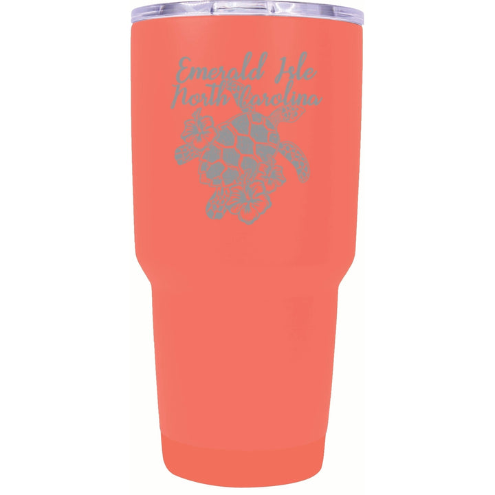 Emerald Isle North Carolina Souvenir 24 oz Engraved Insulated Stainless Steel Tumbler Image 2