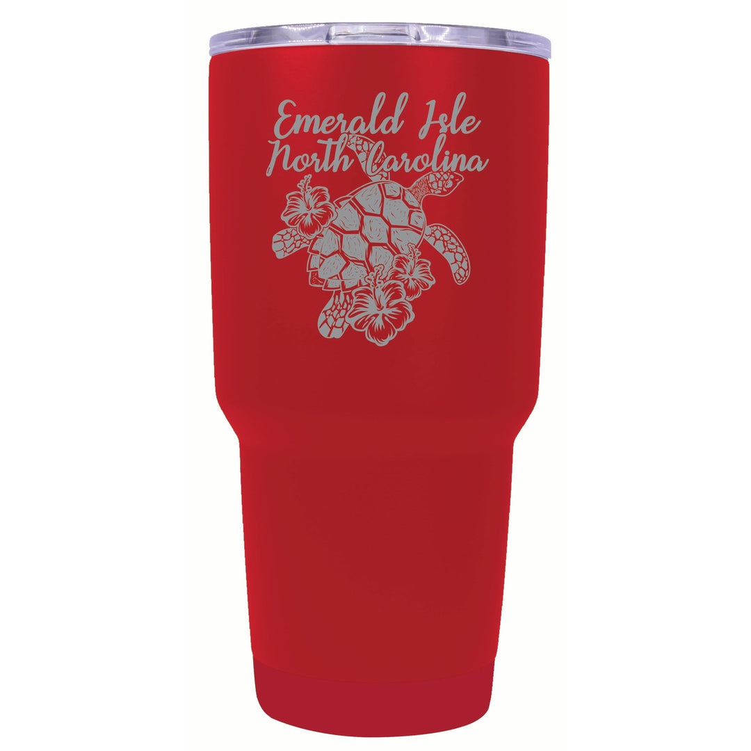 Emerald Isle North Carolina Souvenir 24 oz Engraved Insulated Stainless Steel Tumbler Image 4