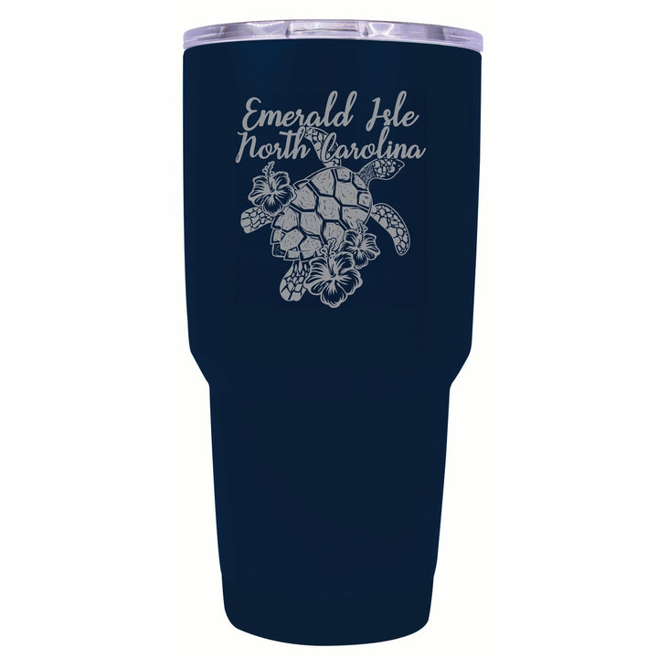 Emerald Isle North Carolina Souvenir 24 oz Engraved Insulated Stainless Steel Tumbler Image 4