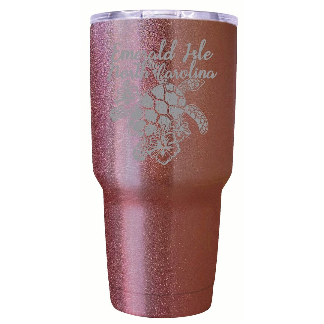 Emerald Isle North Carolina Souvenir 24 oz Engraved Insulated Stainless Steel Tumbler Image 6