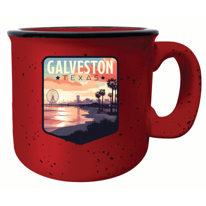 Galveston Texas Pleasure Pier Design Souvenir 16 oz Ceramic camping mug Image 2