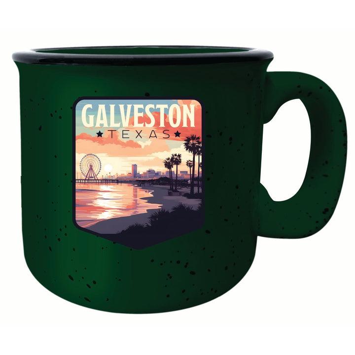 Galveston Texas Pleasure Pier Design Souvenir 16 oz Ceramic camping mug Image 3