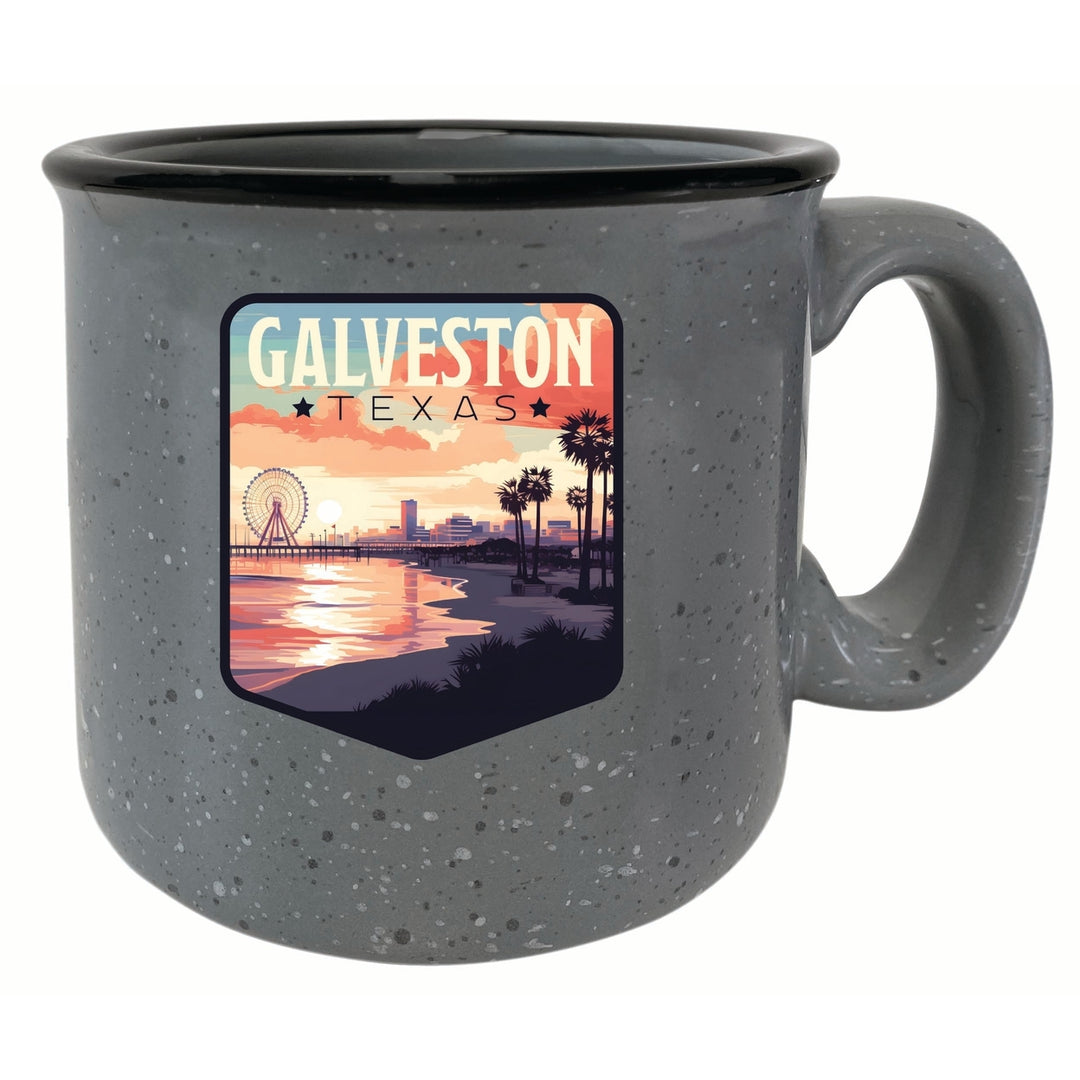 Galveston Texas Pleasure Pier Design Souvenir 16 oz Ceramic camping mug Image 4