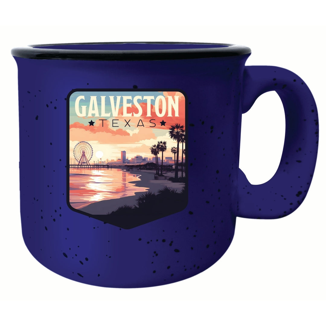 Galveston Texas Pleasure Pier Design Souvenir 16 oz Ceramic camping mug Image 6