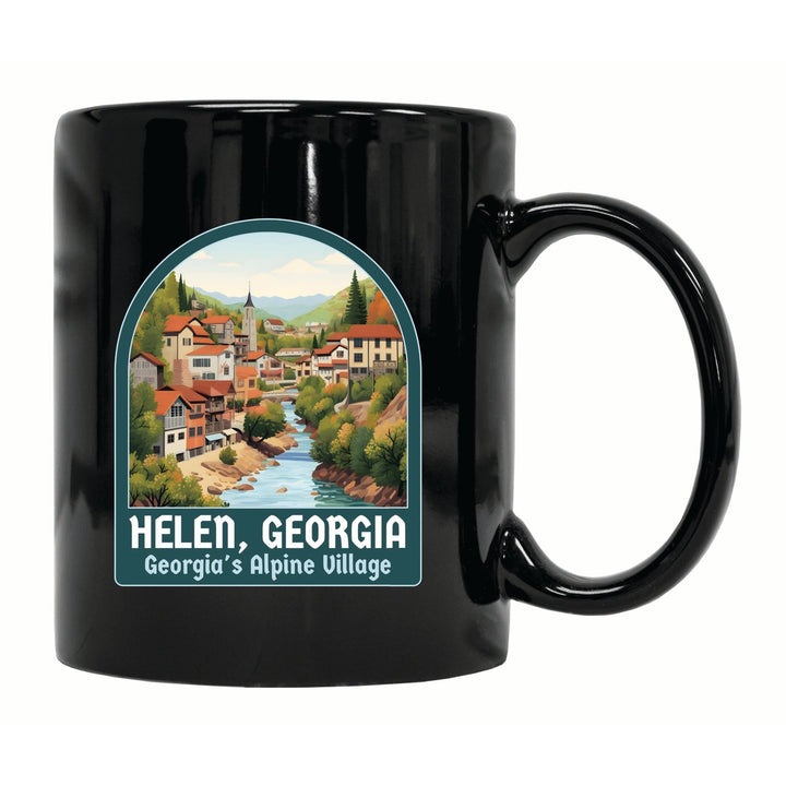 Helen Georgia Alpine Village Design Souvenir 12 oz Ceramic Coffee Mug Image 1