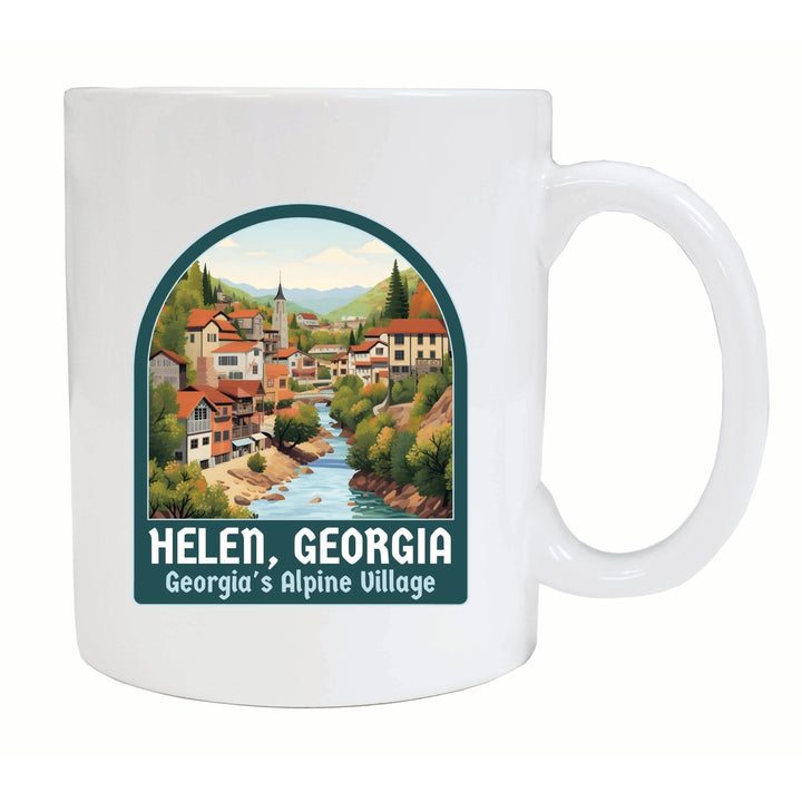 Helen Georgia Alpine Village Design Souvenir 12 oz Ceramic Coffee Mug Image 2