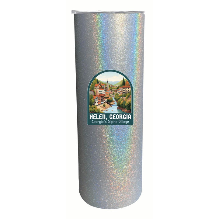 Helen Georgia Alpine Village Design Souvenir 20 oz Insulated Stainless Steel Skinny Tumbler Image 1