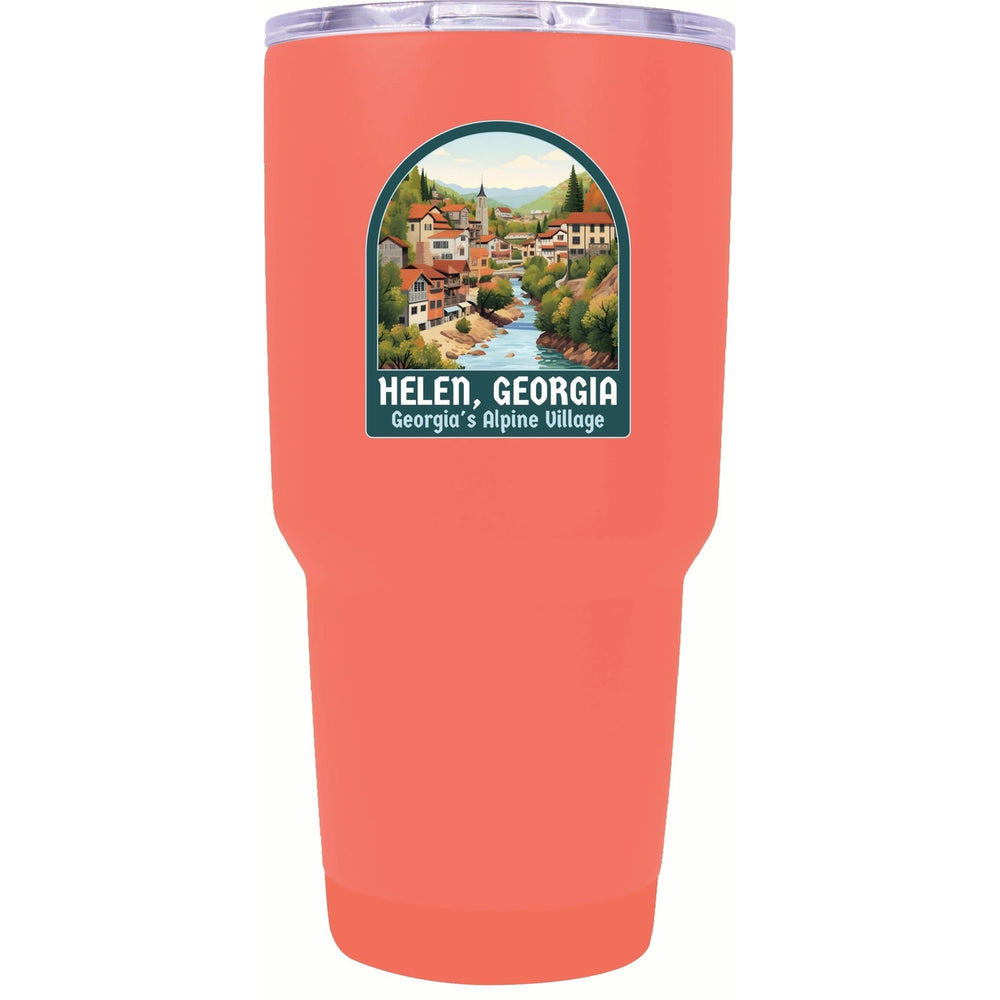 Helen Georgia Alpine Village Design Souvenir 24 oz Insulated Stainless Steel Tumbler Image 2