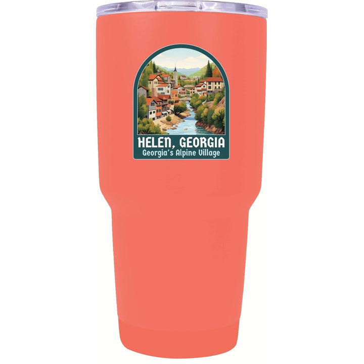 Helen Georgia Alpine Village Design Souvenir 24 oz Insulated Stainless Steel Tumbler Image 1