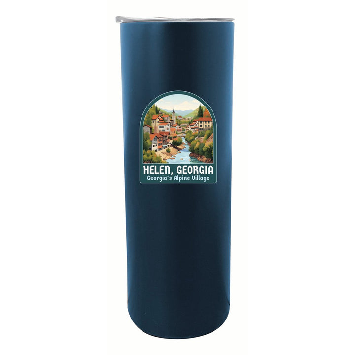 Helen Georgia Alpine Village Design Souvenir 20 oz Insulated Stainless Steel Skinny Tumbler Image 4