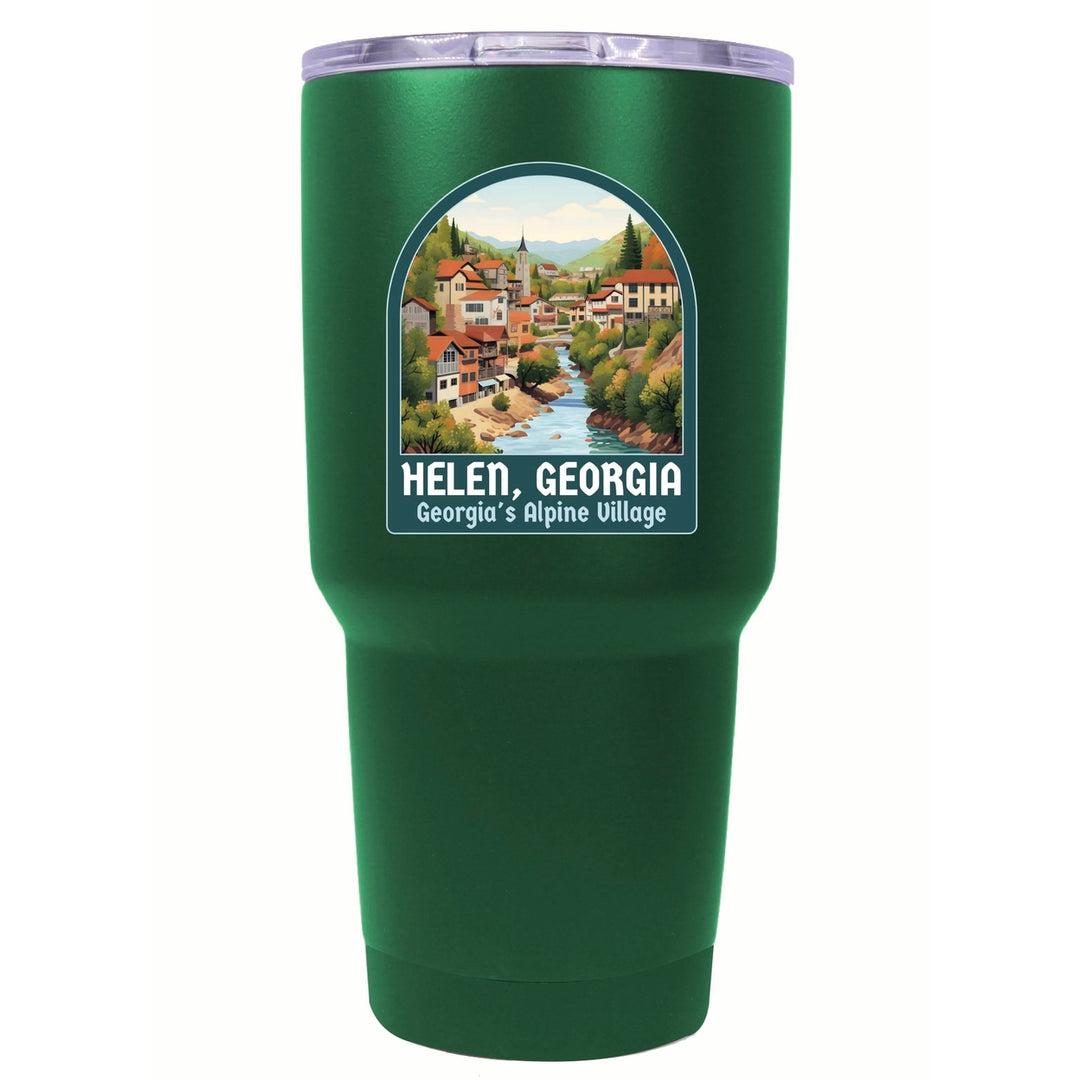 Helen Georgia Alpine Village Design Souvenir 24 oz Insulated Stainless Steel Tumbler Image 3