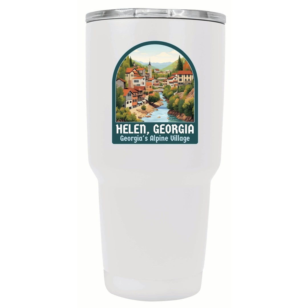 Helen Georgia Alpine Village Design Souvenir 24 oz Insulated Stainless Steel Tumbler Image 1