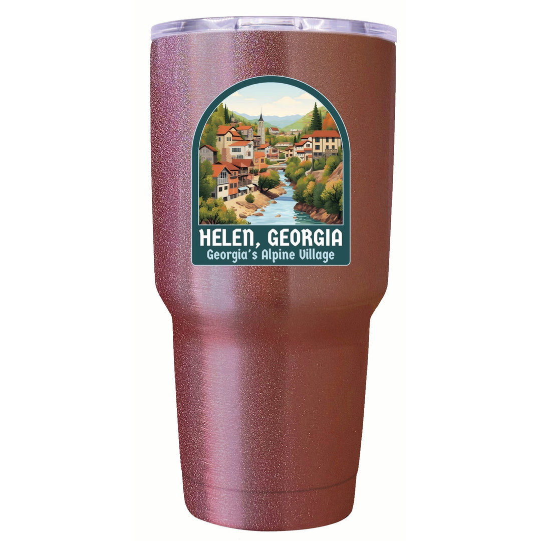 Helen Georgia Alpine Village Design Souvenir 24 oz Insulated Stainless Steel Tumbler Image 4