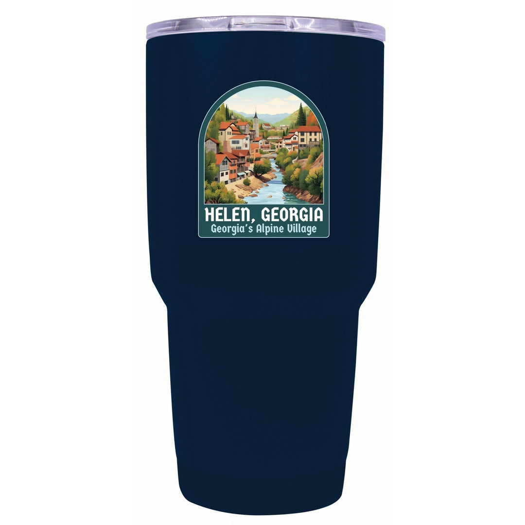 Helen Georgia Alpine Village Design Souvenir 24 oz Insulated Stainless Steel Tumbler Image 7