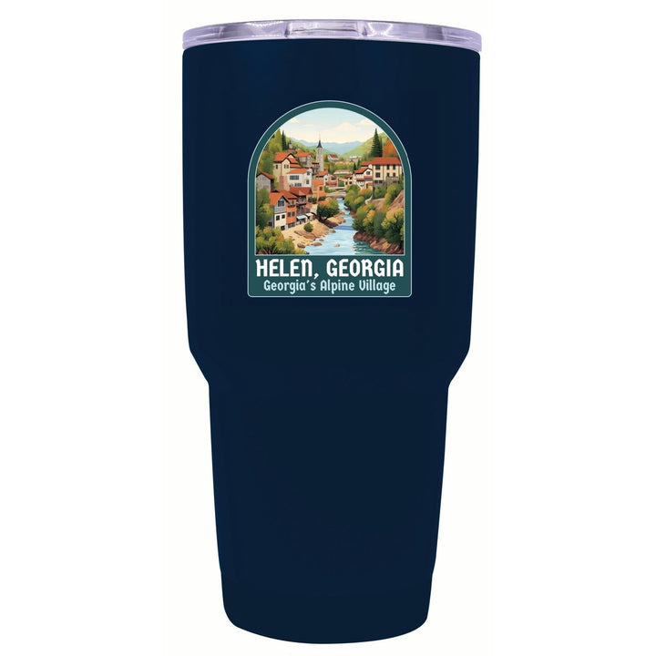 Helen Georgia Alpine Village Design Souvenir 24 oz Insulated Stainless Steel Tumbler Image 1