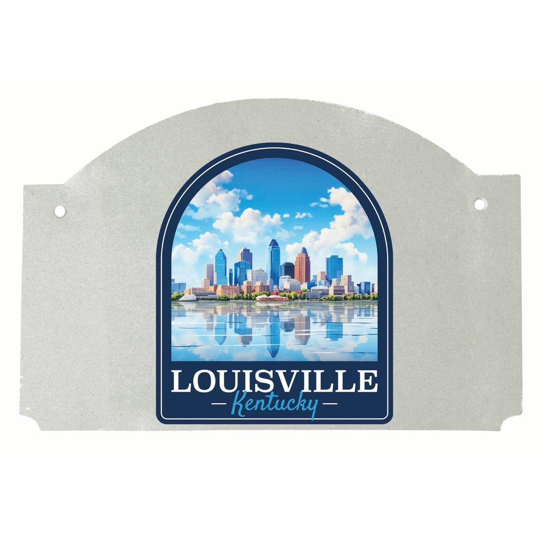 Louisville Kentucky Daytime Cityscape Design Souvenir Wood sign flat with string Image 1