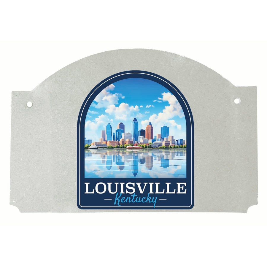 Louisville Kentucky Daytime Cityscape Design Souvenir Wood sign flat with string Image 1