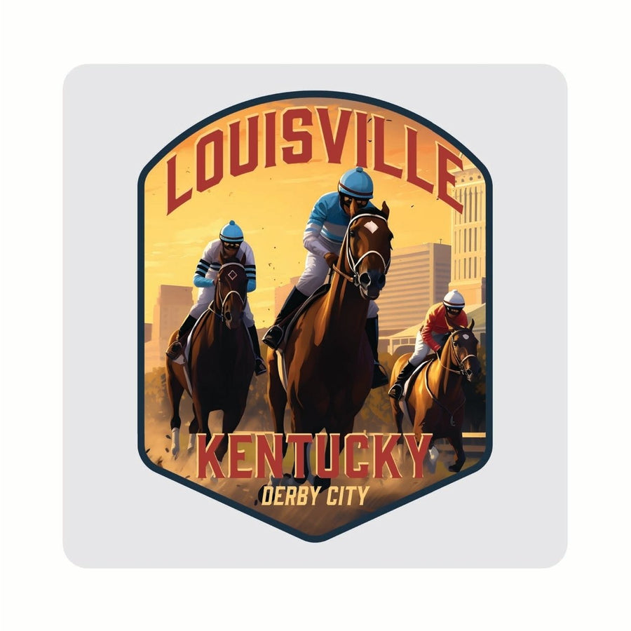 Louisville Kentucky Derby City Design Souvenir 4x4-Inch Coaster Acrylic 4 Pack Image 1