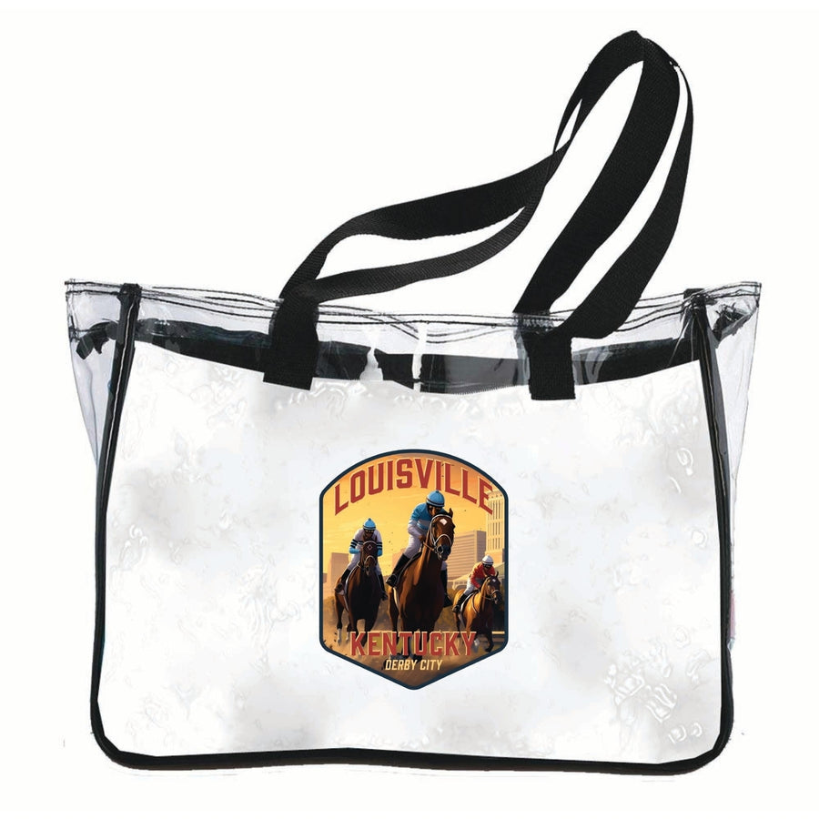 Louisville Kentucky Derby City Design Souvenir Clear Tote Bag Image 1