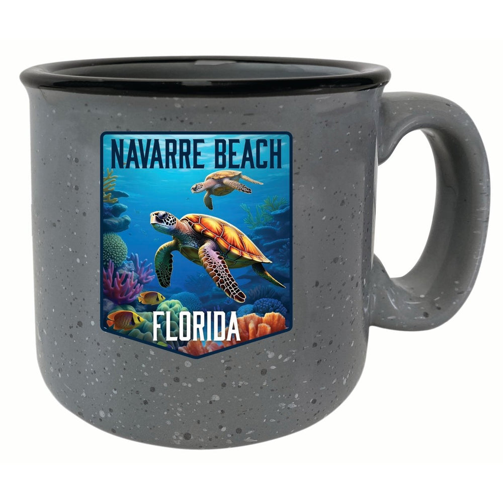 Navarre Beach Florida Underwater Turtle Design Souvenir 16 oz Ceramic camping mug Image 2