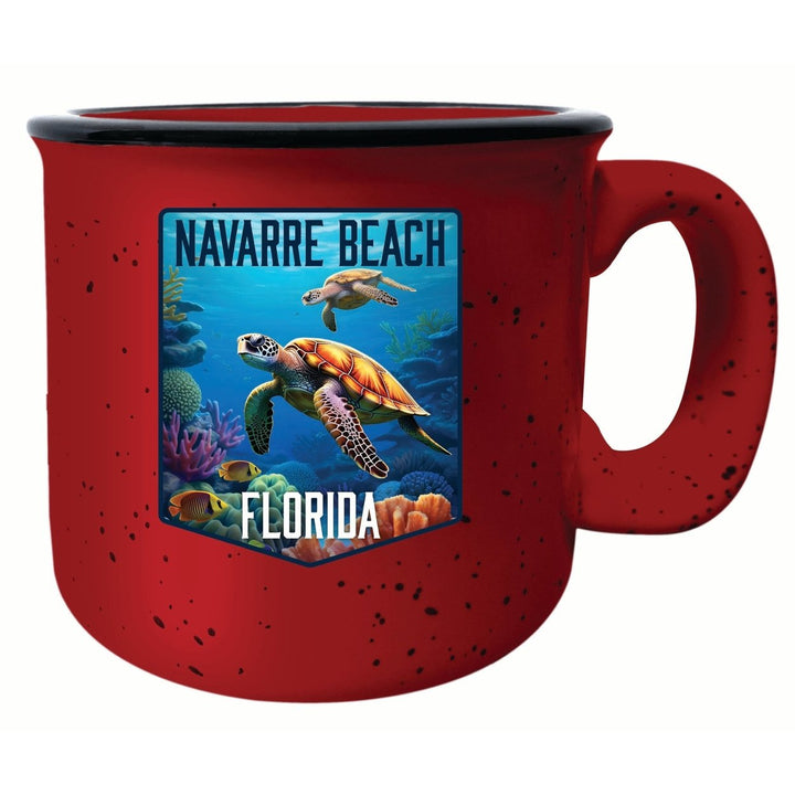 Navarre Beach Florida Underwater Turtle Design Souvenir 16 oz Ceramic camping mug Image 4