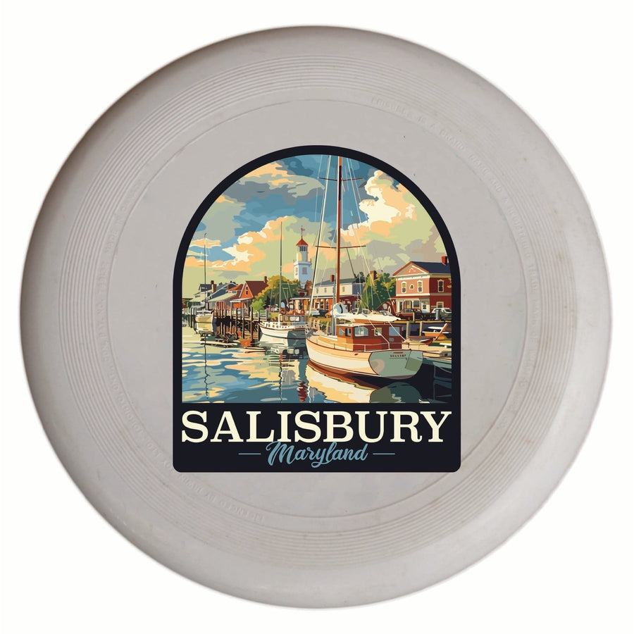 Salisbury Maryland Port of Salisbury Marina Design Souvenir Frisbee Flying Disc Image 1