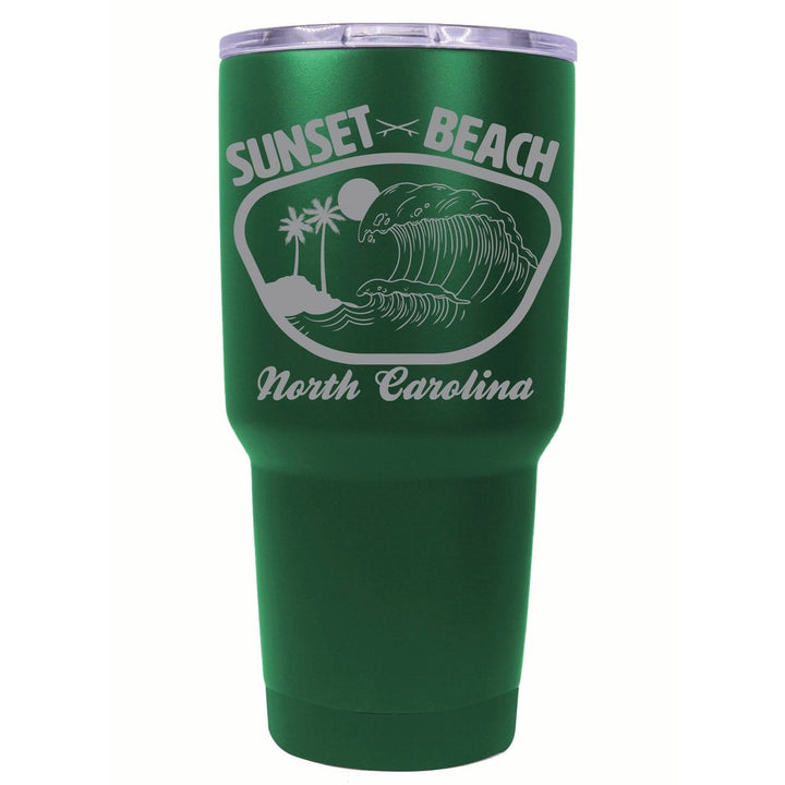 Sunset Beach North Carolina Souvenir 24 oz Engraved Insulated Stainless Steel Tumbler Image 6