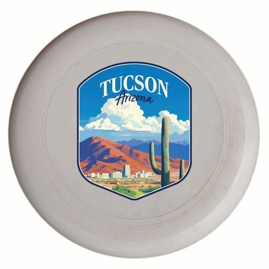 Tucson Arizona Desert Mountains Design Souvenir Frisbee Flying Disc Image 1