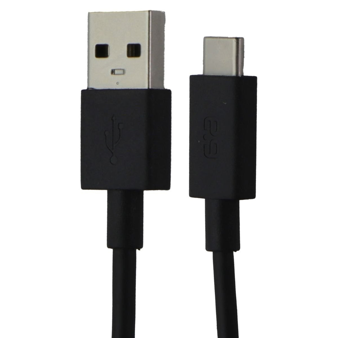 PureGear (4-Ft) USB-A to USB-C Charging Cable for Smartphones and More - Black Image 1