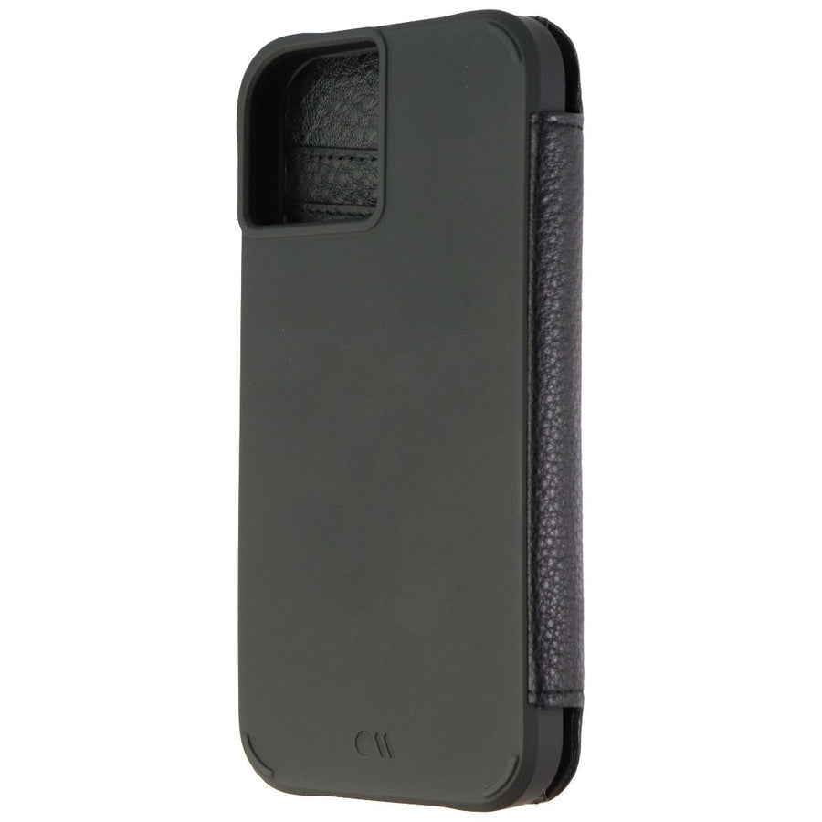 Case-Mate Leather Tough Wallet Folio For Magsafe Case for iPhone 13 - Black Image 1