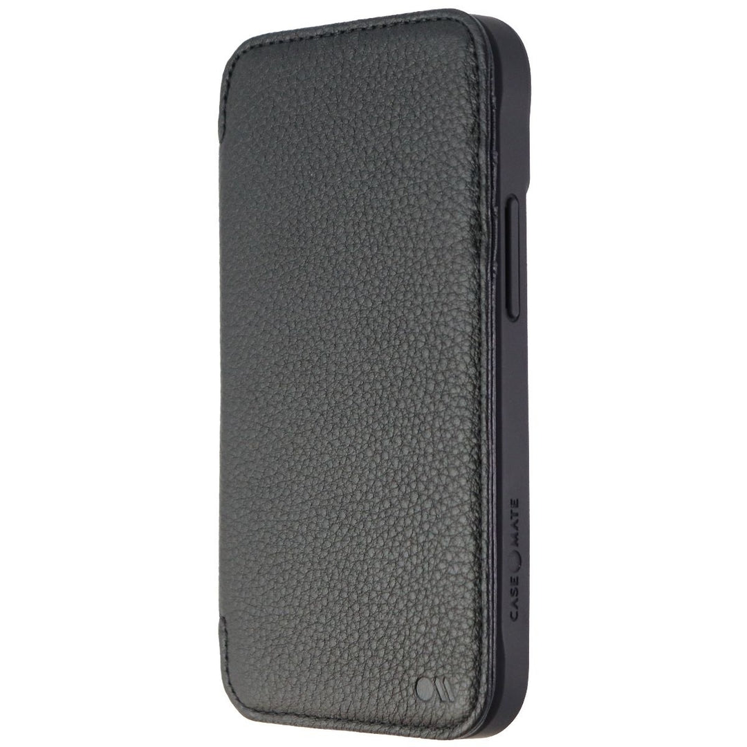 Case-Mate Leather Tough Wallet Folio For Magsafe Case for iPhone 13 - Black Image 2