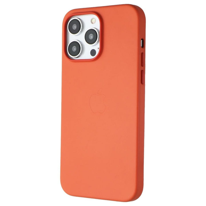 Apple Leather Case for MagSafe for iPhone 14 Pro Max - Orange Image 1