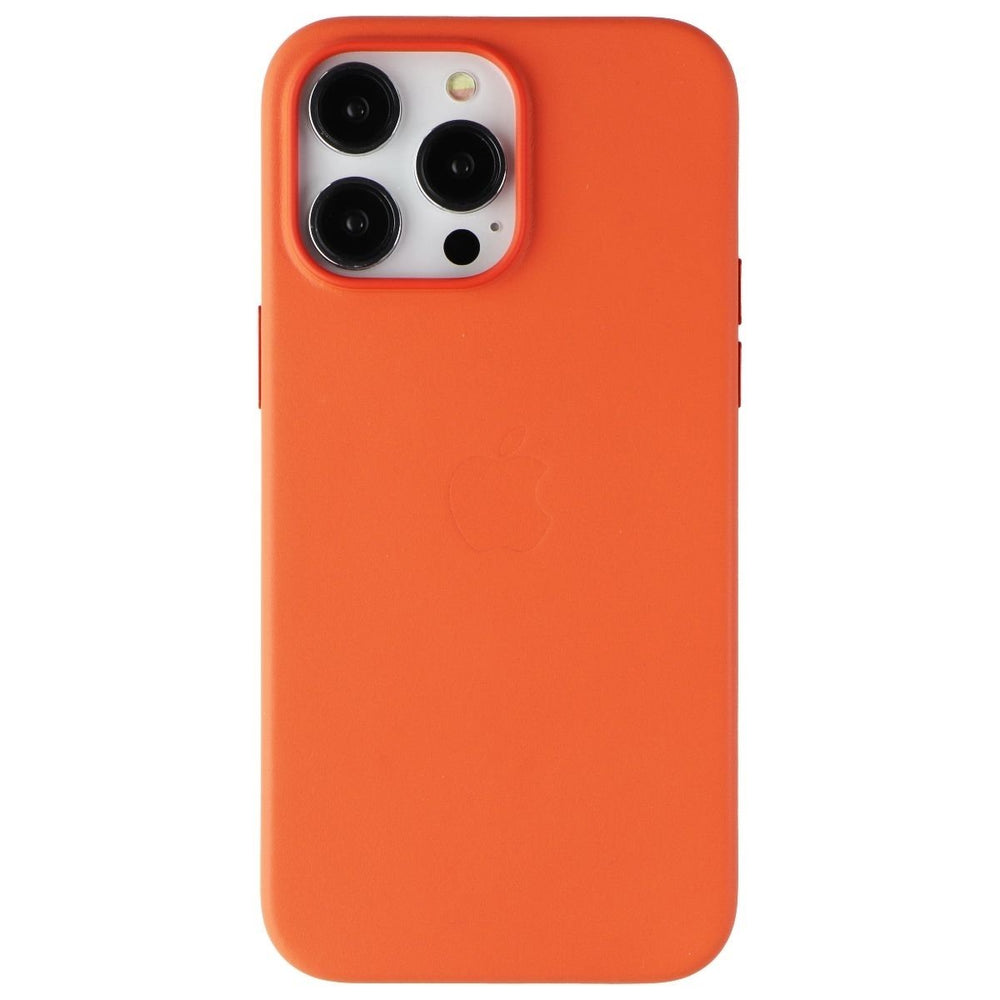 Apple Leather Case for MagSafe for iPhone 14 Pro Max - Orange Image 2