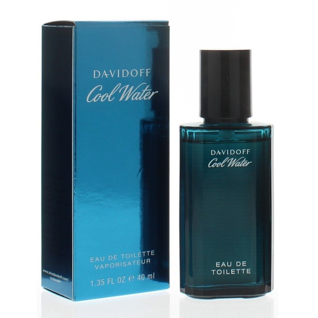 Davidoff Cool Water Men Eau De Toilette Spray 1.35oz Aquatic Freshness 40ml Image 1