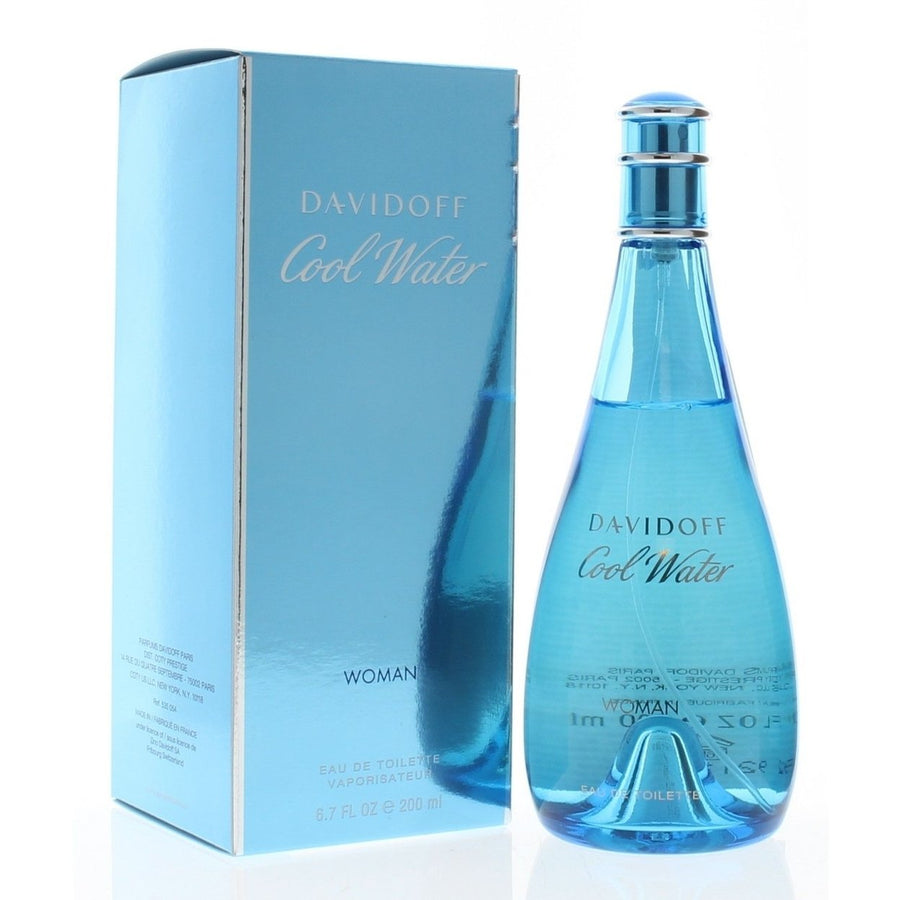 Davidoff Cool Water Eau De Toilette Spray Women 6.7oz 200ml Aquatic Fragrance Image 1