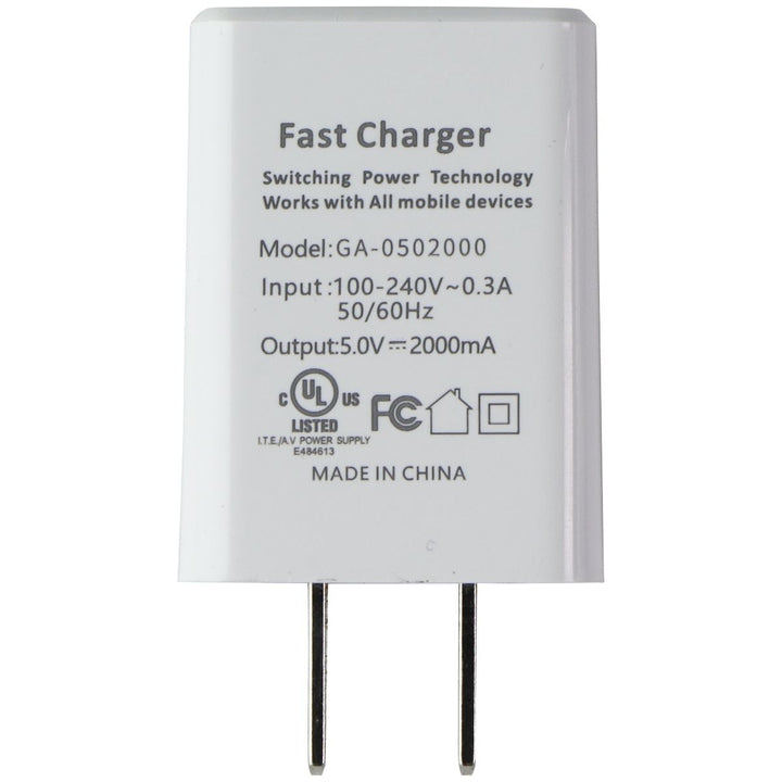 LBT 2A USB-A Wall Charger - White Image 2